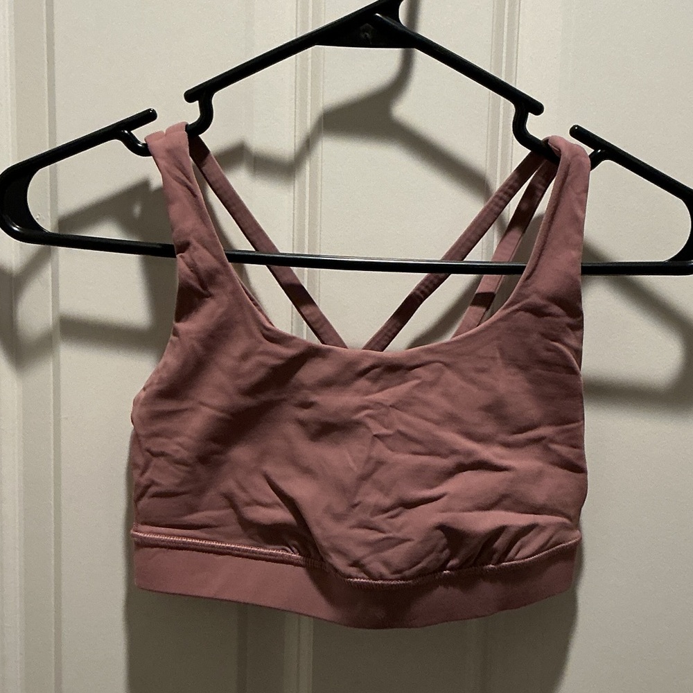 Lululemon Blush Strappy Sports Bra
